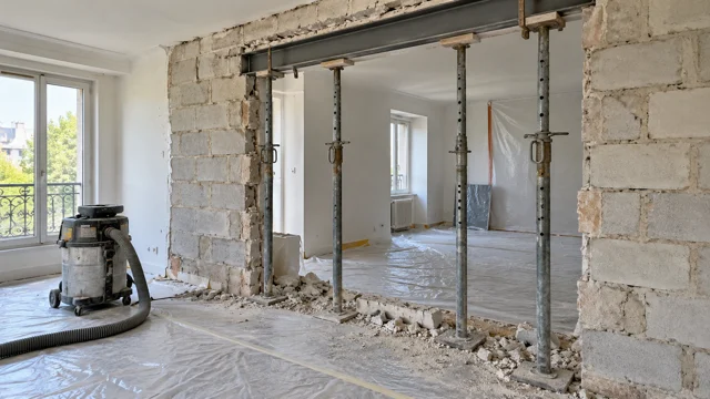 Démolition de murs et cloisons — illustration de la prestation